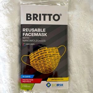 Unisex Britto 5 Pieces Face Masks